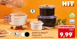 Kaufland Pojemniki do mikrofali 490 ml + 1.4 l 2.6 Spice&Soul oferta