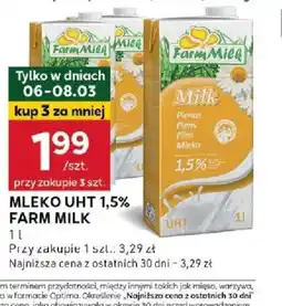 Stokrotka Optima Mleko UHT 1,5% Farm Milk oferta