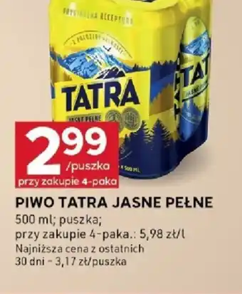 Stokrotka Optima Piwo Tatra Jasne Pełne oferta