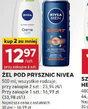 Stokrotka Optima Zel pod prysznic Nivea oferta