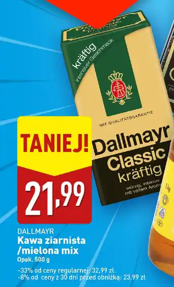 ALDI DALLMAYR Kawa ziarnista/mielona mix oferta