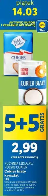 Lidl Cukier biały 1kg oferta