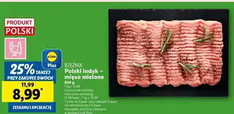 Lidl Mięso mielone z indyka Rzeźnik Codzienna Dostawa oferta