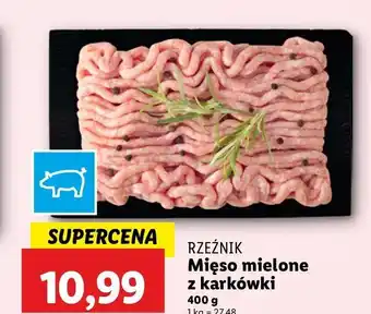 Lidl Mięso mielone wieprzowe z karkówki Rzeźnik Codzienna Dostawa oferta