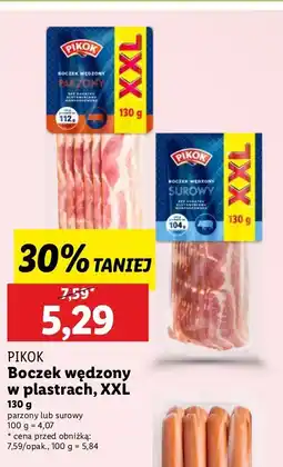 Lidl Boczek parzowny wędzony w plastrach Pikok oferta