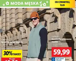 Lidl Spodnie cargo męskie Livergy oferta