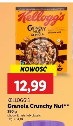 Lidl Granola choco & nuts Kellogg's oferta