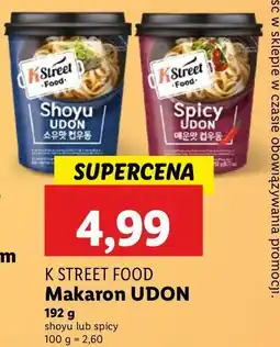 Lidl Spicy udon K Street Food oferta