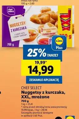 Lidl Nuggetsy z kurczaka sosem curry i słodko kwaśnym Chef Select oferta