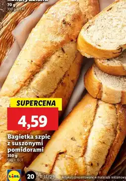 Lidl Bagietka z suszonymi pomidorami oferta