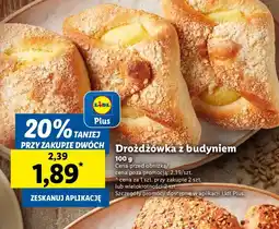 Lidl Droźdżówka z budyniem oferta