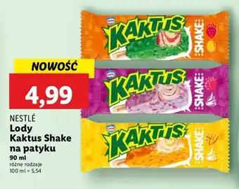 Lidl Lody shake mango Nestle Kaktus oferta