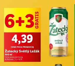 Lidl Piwo Zatecky Svetly Lezak oferta