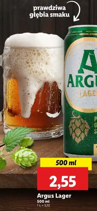 Lidl Piwo Argus Lager oferta