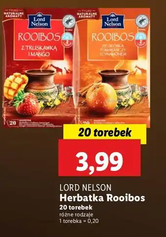 Lidl Herbata ze skórką pomarańczy i cynamonem Lord Nelson Rooibos oferta