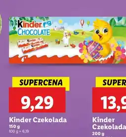 Lidl Czekoladki świąteczne kurczak Kinder Chocolate oferta