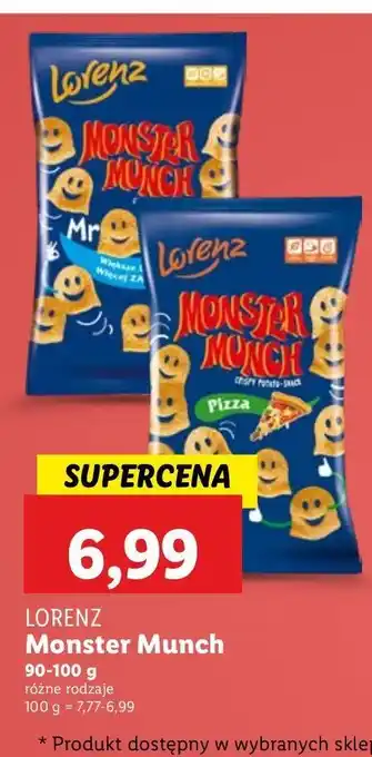 Lidl Chrupki pizza Lorenz Monster Munch oferta