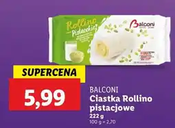 Lidl Ciastka rollino pistacja Balconi oferta