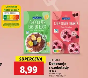 Lidl Dekoracje z czekolady eggs Belbake oferta