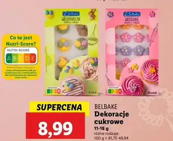 Lidl Dekoracje cukrowe wiosenne Belbake oferta