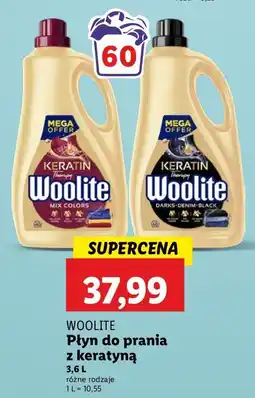 Lidl Płyn do prania dark Woolite Keratin oferta