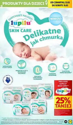 Lidl Pieluchy 2 Lupilu Skin Care oferta