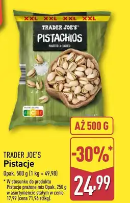 ALDI Pistacje prażone Trader Joe's oferta