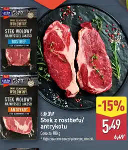 ALDI Stek wołowy Łuków oferta