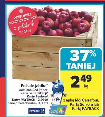 Carrefour Jabłka red prince oferta