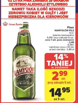 Carrefour Piwo Namysłów Pils oferta