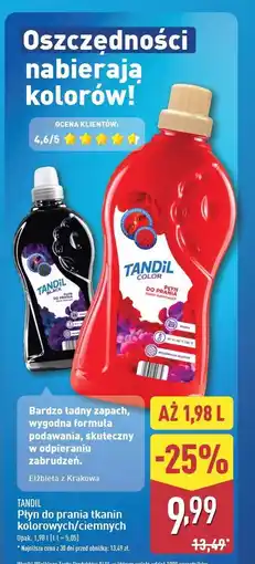 ALDI Płyn do prania color Tandil oferta