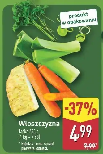 ALDI Włoszczyzna tacka oferta