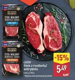 ALDI Stek wołowy z antrykotu Łuków oferta