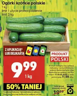 Delikatesy Centrum Ogórki krótkie polskie oferta