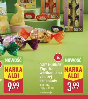 ALDI Baranek wielkanocny w białej czekoladzie Oster Phantasie oferta