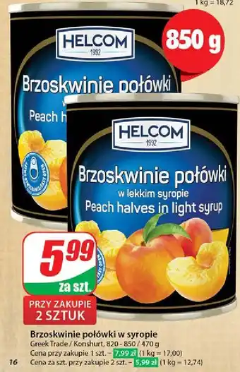 Dino Brzoskwinie połówki Helcom oferta