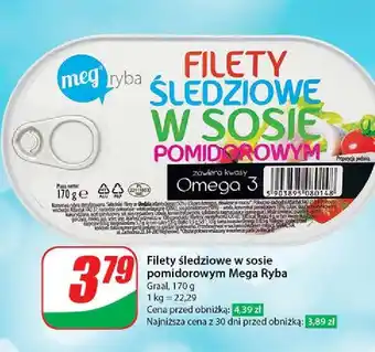 Dino Filety śledziowe w sosie pomidorowym Mega Ryba oferta