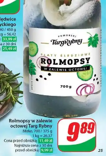 Dino Rolmopsy w zalewie octowej Pomorski Targ Rybny oferta