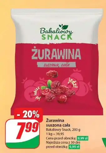 Dino Żurawina cała Bakaliowy Snack oferta