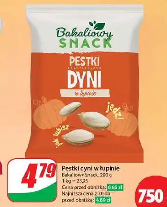 Dino Pestki dyni bez łupiny Bakaliowy Snack oferta