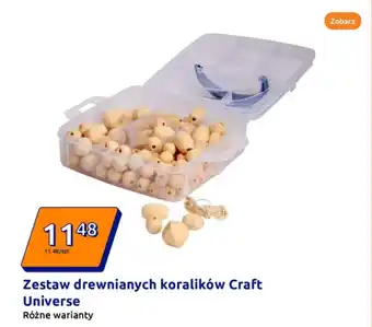 Action Zestaw drewnianych koralików Craft Universe oferta