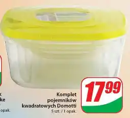 Dino Komplet pojemników prostokątnych Domotti oferta