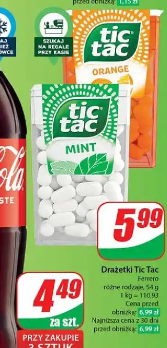 Dino Cukierki orange Tic Tac oferta