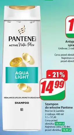 Dino Szampon do włosów aqua light Pantene Pro-V oferta