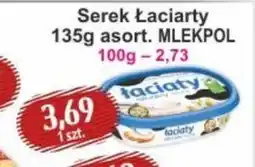 Społem Łaciaty Serek śmietankowy naturalny 135 g oferta