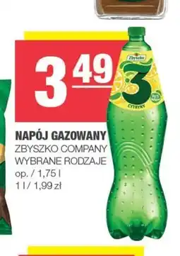 Spar Zbyszko Napój gazowany 3 cytryny 1,75 l oferta