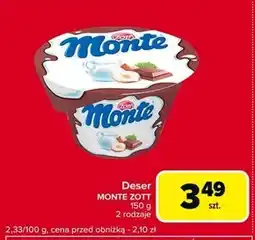 Globi Zott Monte Deser 150 g oferta