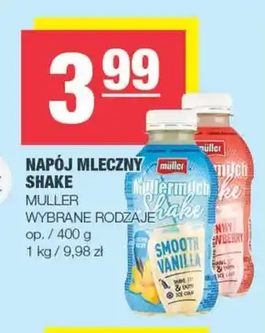 Spar Müller Müllermilch Shake Napój mleczny o smaku waniliowym 400 g oferta