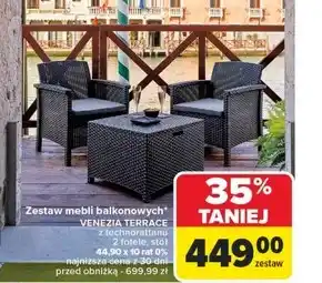 Carrefour Zestaw mebli balkonowych oferta