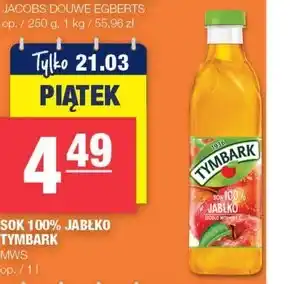 SPAR mini Tymbark Sok 100 % jabłko 1 l oferta